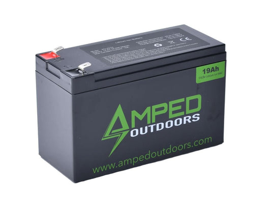 AMPED OUTDOORS - 19Ah Lithium Battery (14.8V NMC) with Charger
