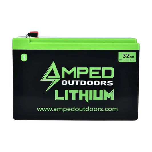AMPED OUTDOORS 32Ah Lithium Battery (14.8V NMC) with Charger (Bluetooth)