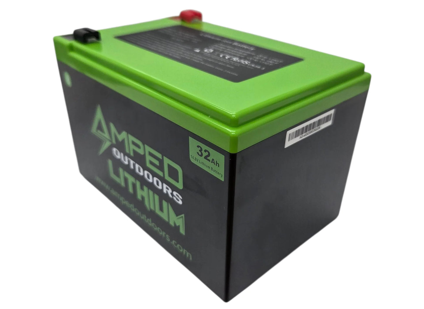 AMPED OUTDOORS 32Ah Lithium Battery (14.8V NMC) with Charger (Bluetooth)