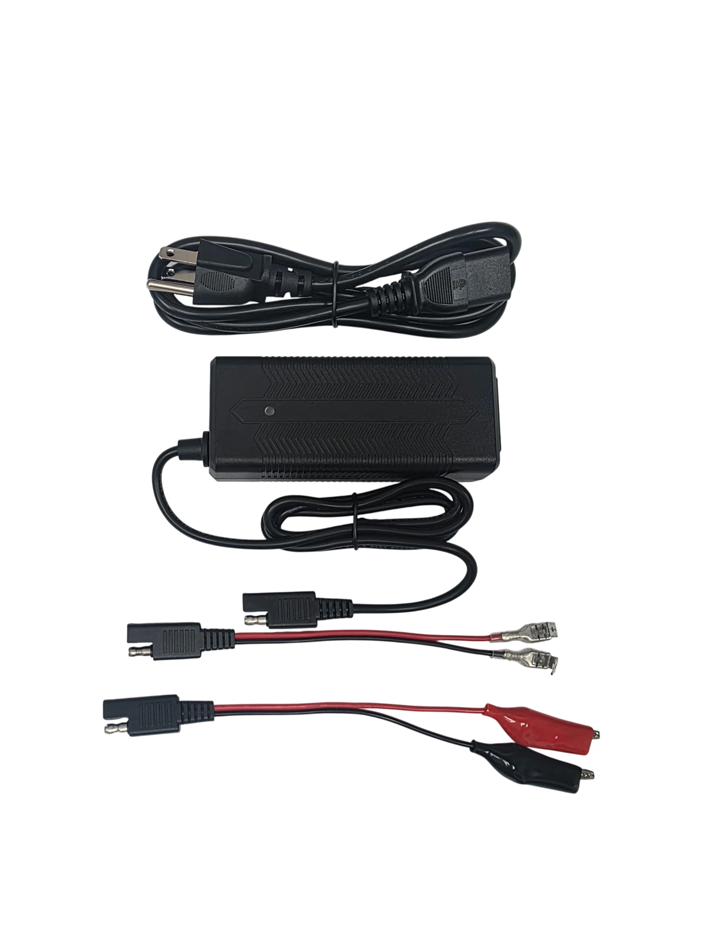 AMPED OUTDOORS 30Ah Lithium Battery (LiFePO4) Wide & 3A Charger