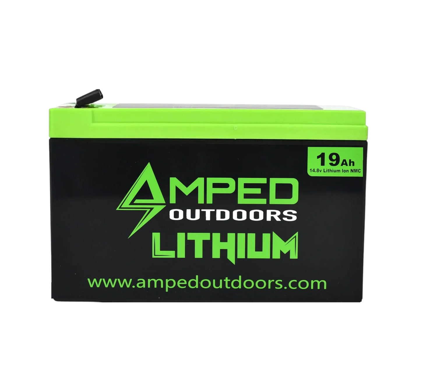AMPED OUTDOORS 19Ah Lithium Battery (14.8V NMC) with Charger