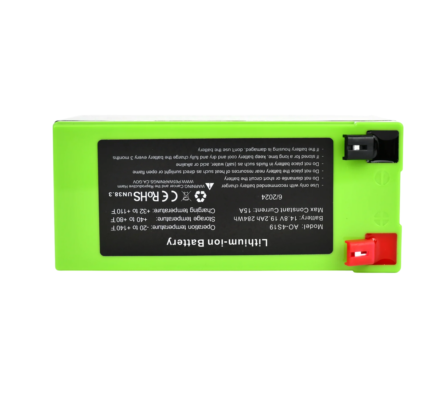 AMPED OUTDOORS 19Ah Lithium Battery (14.8V NMC) with Charger