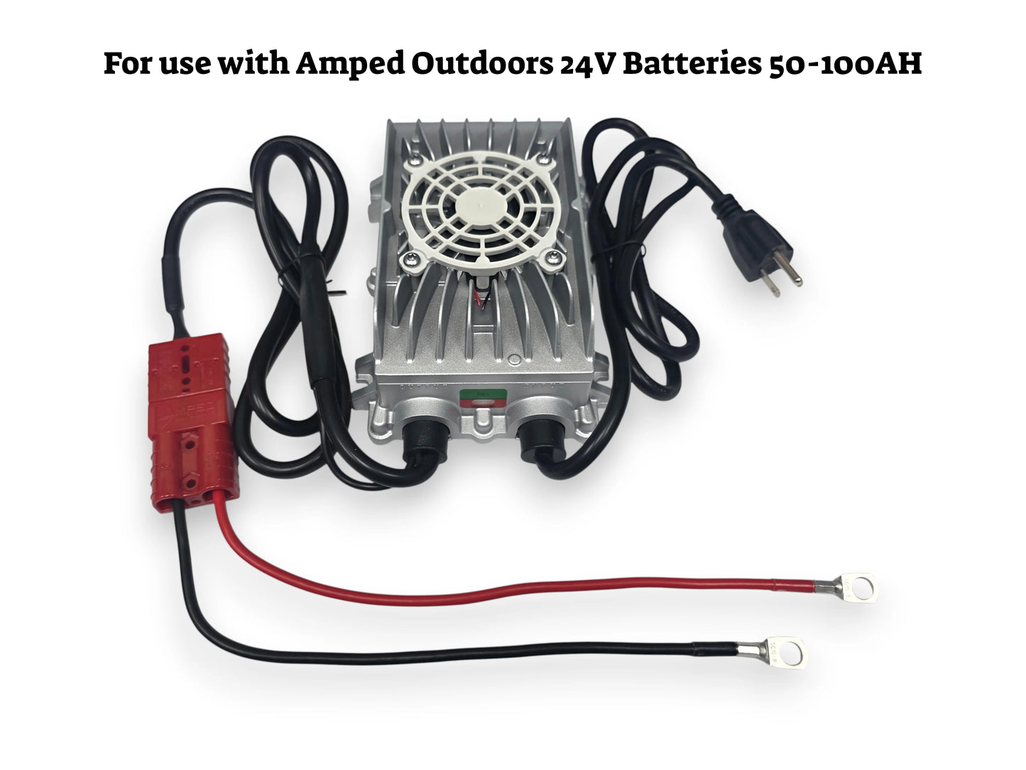 AMPED OUTDOORS 24V 50Ah Trolling Motor Lithium Battery (LiFePO4) - Bluetooth - Heated