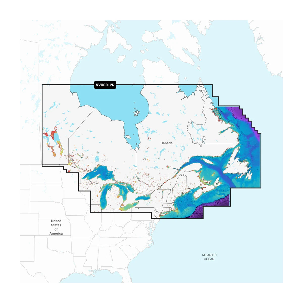 Garmin Navionics Vision+™ | NVUS012R | Canada, East & Great Lakes - Lakes, Rivers and Coastal Marine Charts (microSD™/SD™ and One-year Subscription)