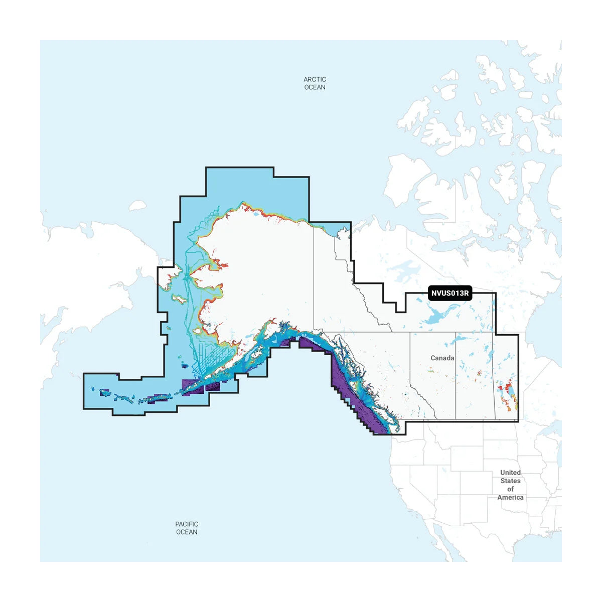 Garmin Navionics Vision+™ | NVUS013R | Canada, West & Alaska - Lakes, Rivers and Coastal Marine Charts (microSD™/SD™ and One-year Subscription)