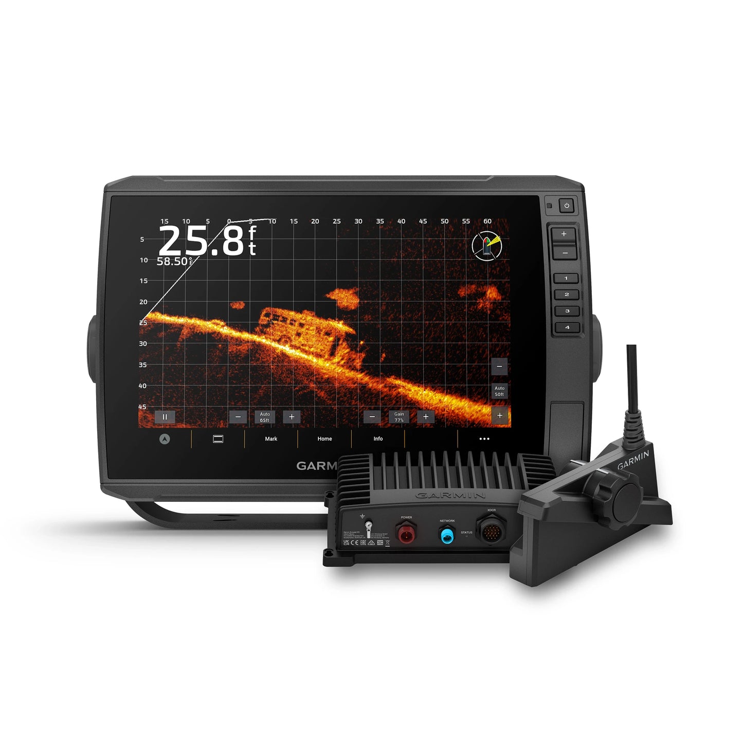 Garmin ECHOMAP Ultra 2 12" 126sv Chartplotter & LiveScope Plus Bundle (010-02882-10)