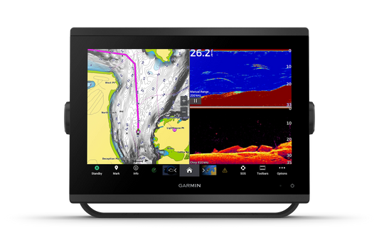 Garmin GPSMAP 1243xsv SideVü, ClearVü and Traditional CHIRP Sonar with Mapping (010-02367-61)